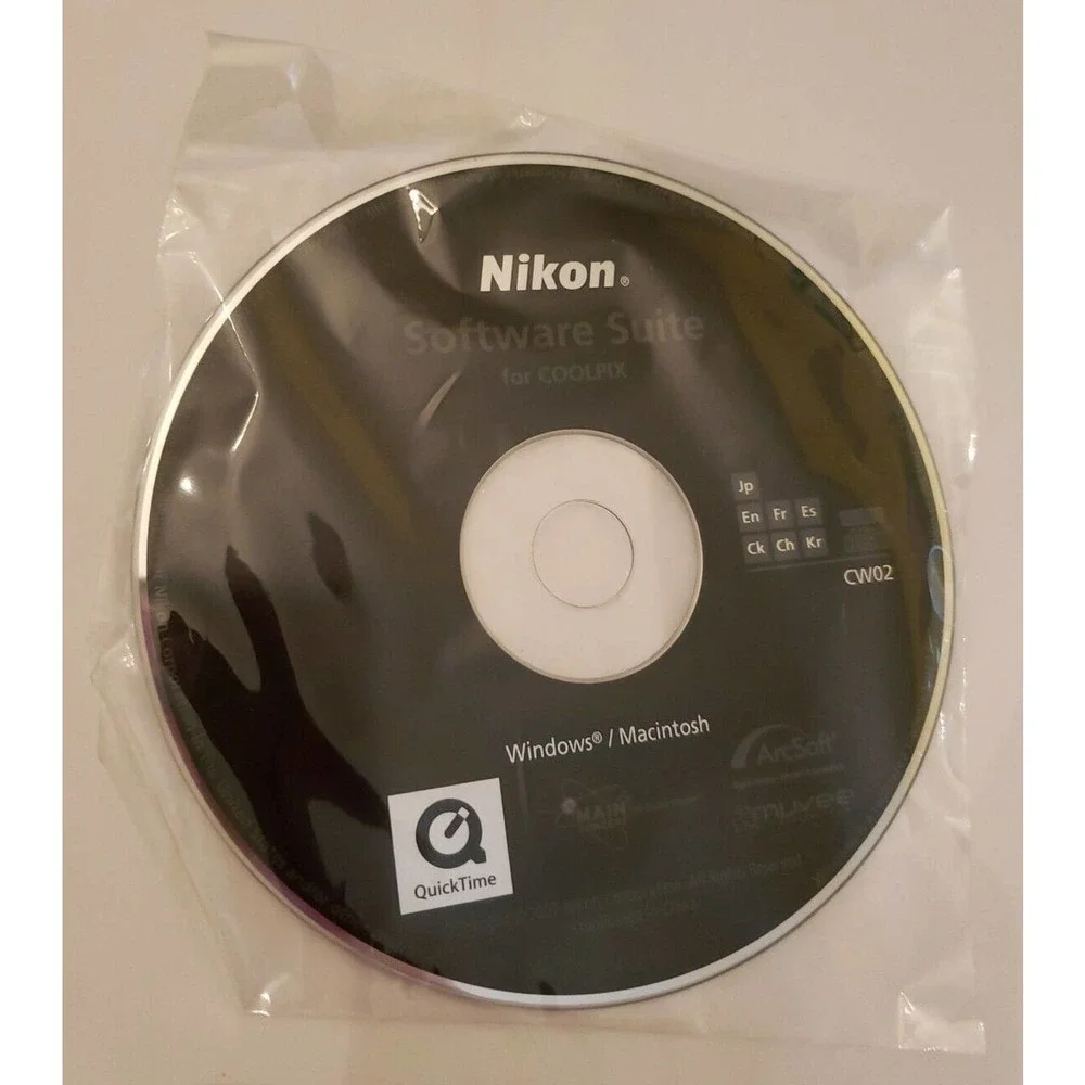 NEW Nikon software suite for Coolpix digital camera CD ROM Windows / Mac CW02